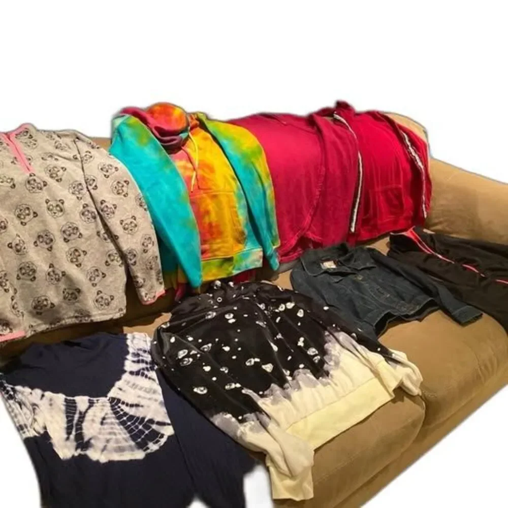 Girls Tops Bundle Lot 8 sweatshirts sweaters 10-12 years four NWOT Justice Oshko